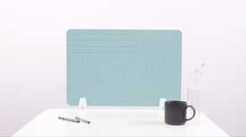 Baby Blue Retro Small Desk Divider
