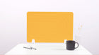 Mustard Retro Small Desk Divider White Hardware