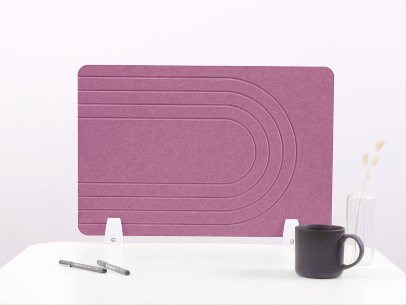 Plum Retro Small Desk Divider