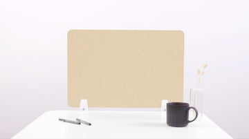 Porcelain Route Small Desk Divider