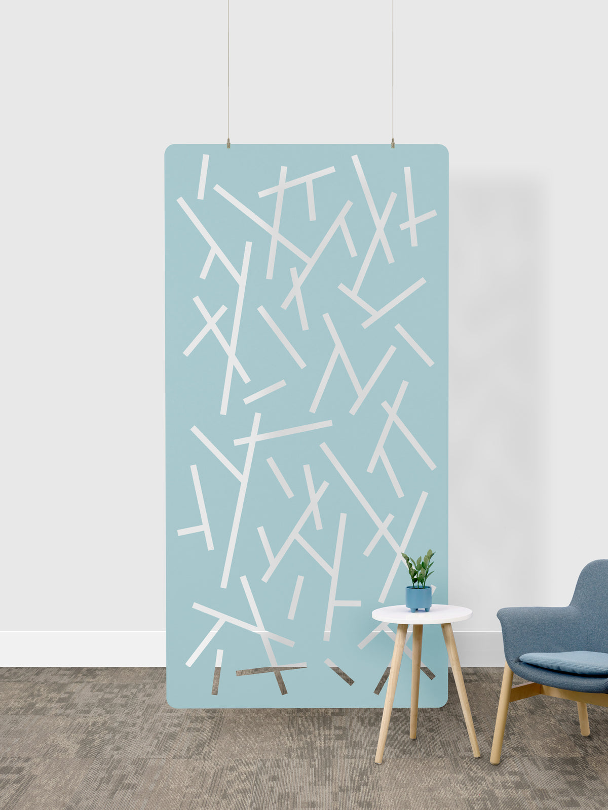 Baby Blue Branch Partition