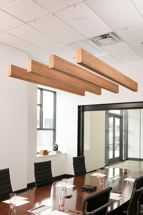 8 Foot Wood Grain Acoustic Beams