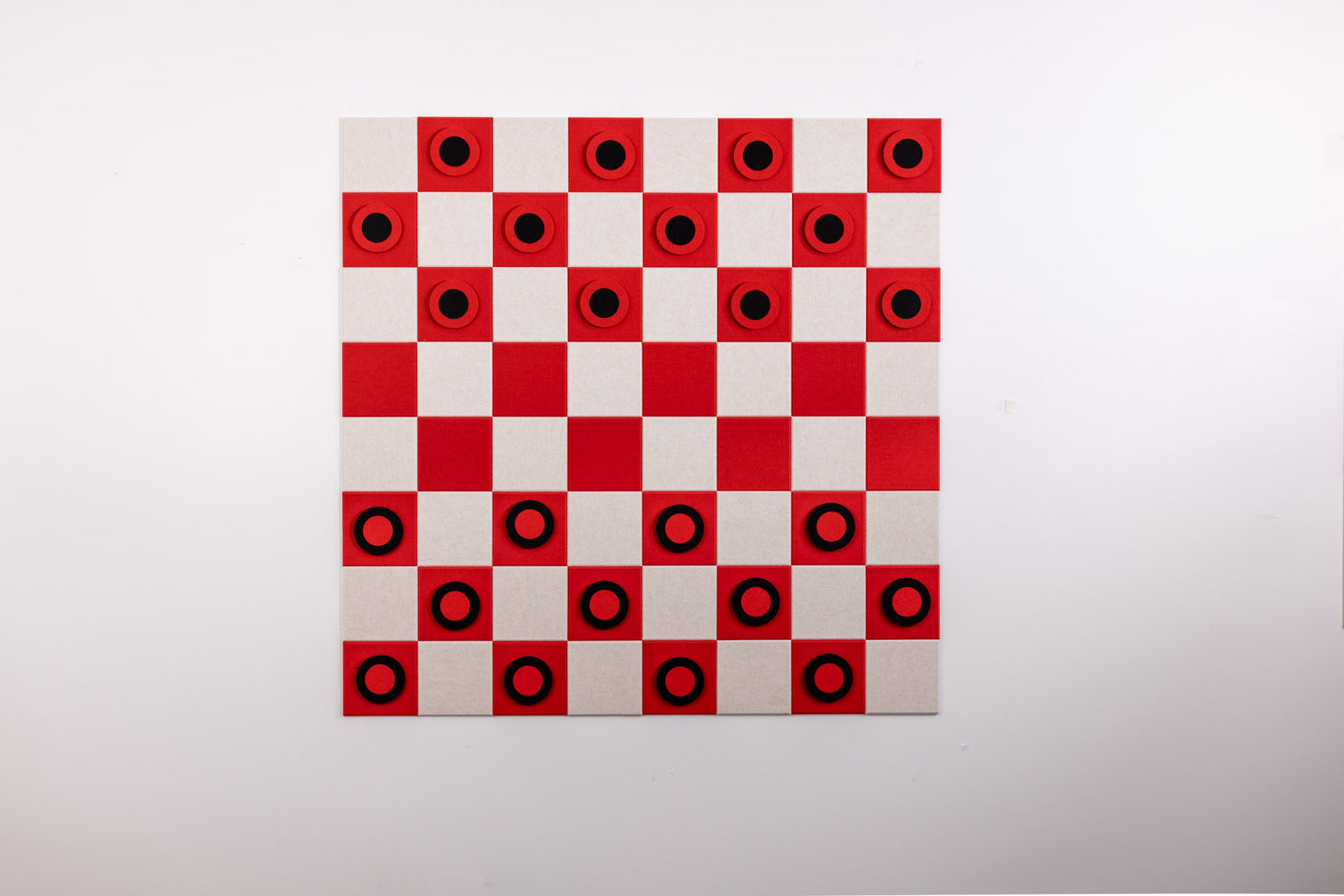 Standard Scarlet/Latte Checkers Board