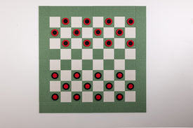 Deluxe Palm/Latte Checkers Board
