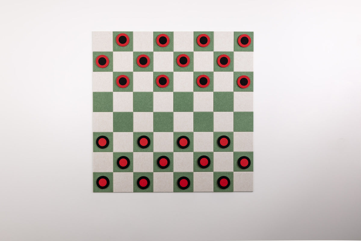 Standard Palm/Latte Checkers Board