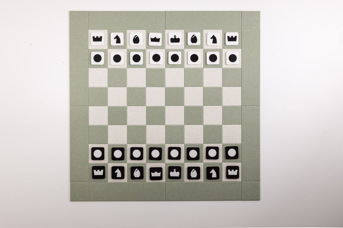 Deluxe Sage/Latte Chess Board