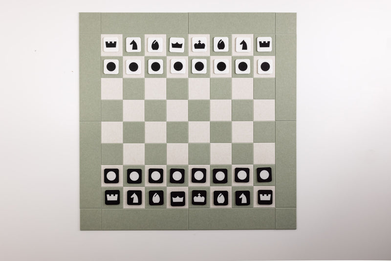 Deluxe Sage/Latte Chess Board