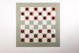 Deluxe Sage/Latte Checkers Board