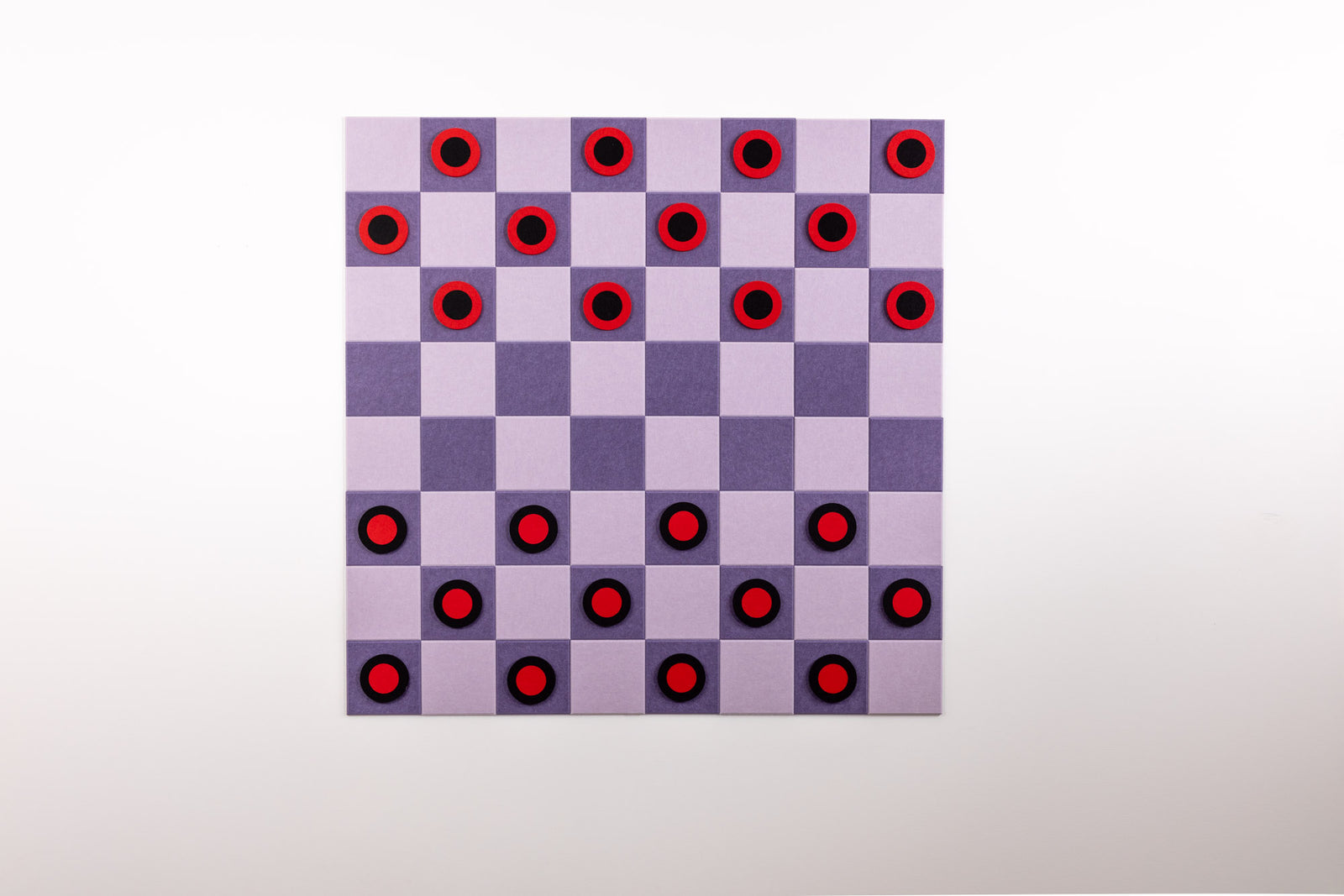 Standard Wisteria/Lilac Checkers Board