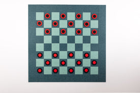 Deluxe Atlantic/Mint Checkers Board