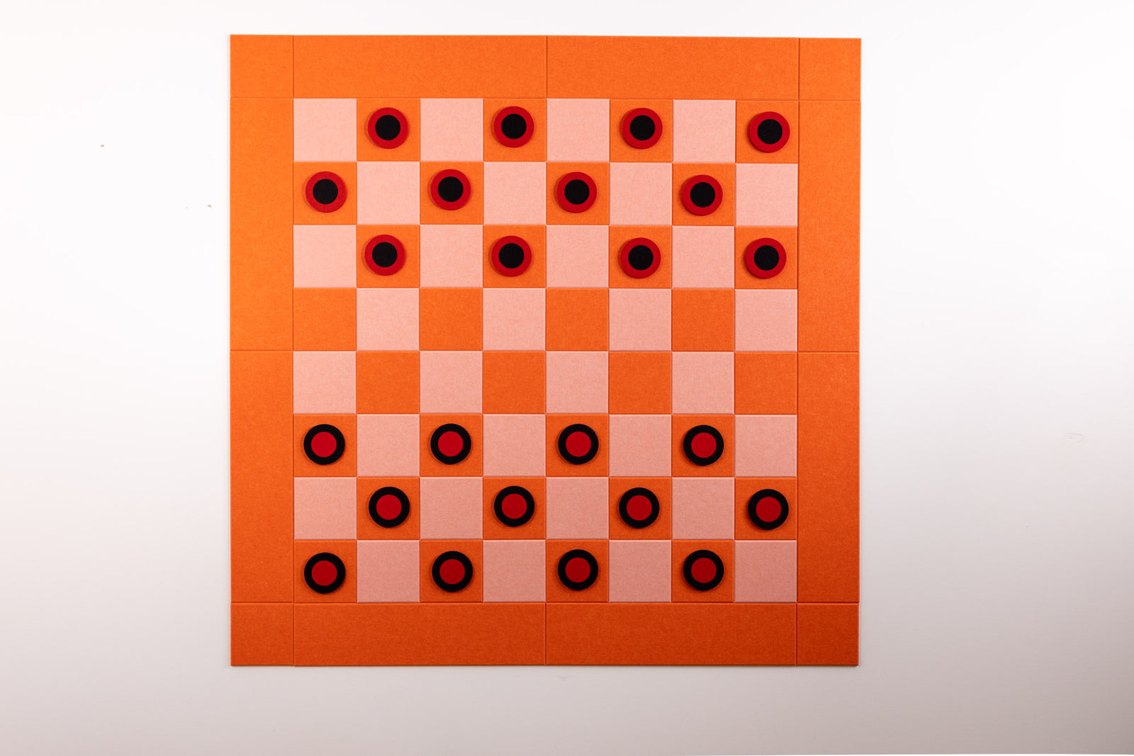 Deluxe Aries/Coral Checkers Board