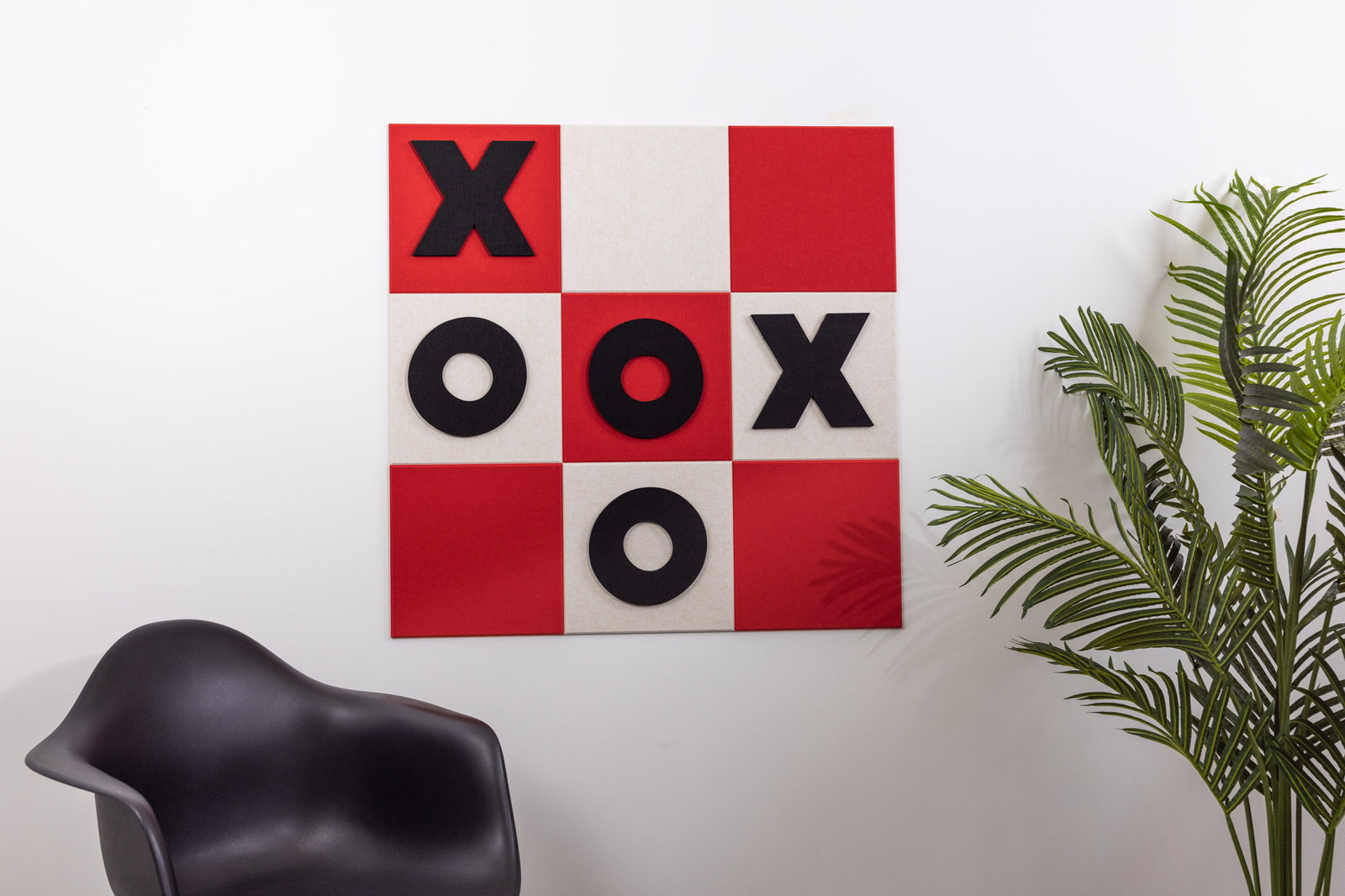 Scarlet/Latte Tic-Tac-Toe Board