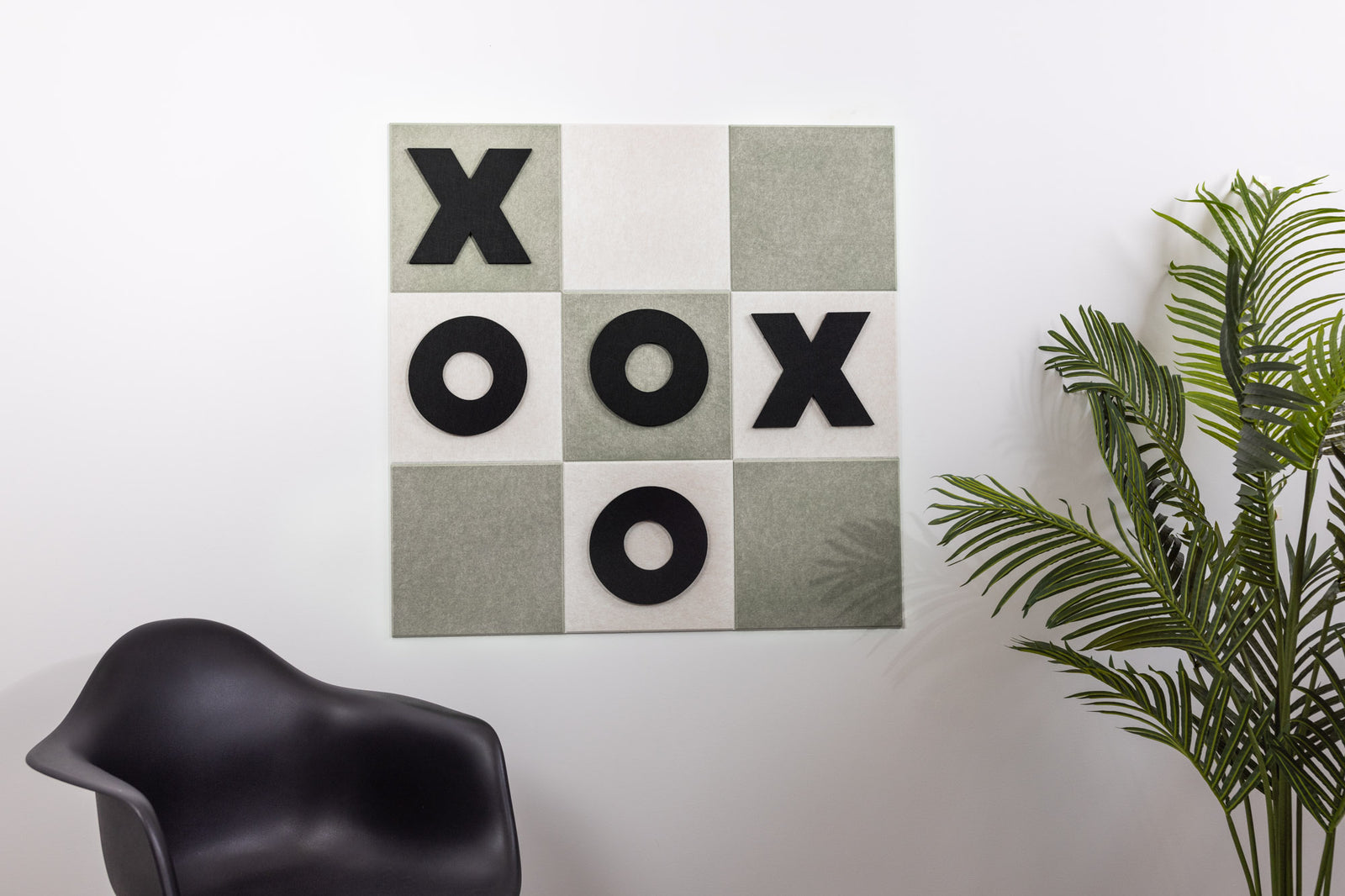Sage/Latte Tic-Tac-Toe Board