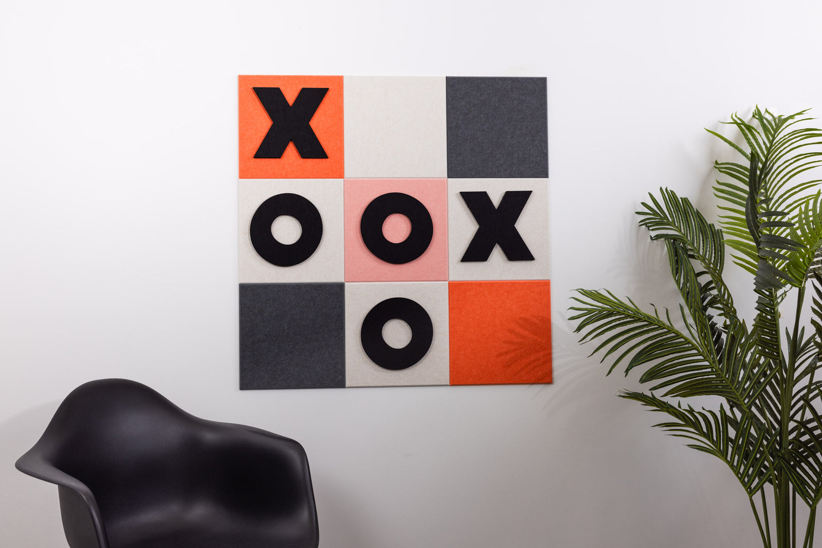 Mineral/Latte & Aries/Coral Tic-Tac-Toe Board