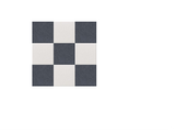 Three-by-three grid pattern in dark gray and light beige alternating squares in tic-tac-toe layout.
