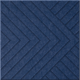 Admiral 9mm Engraved Converge felt sample with chevron grooves