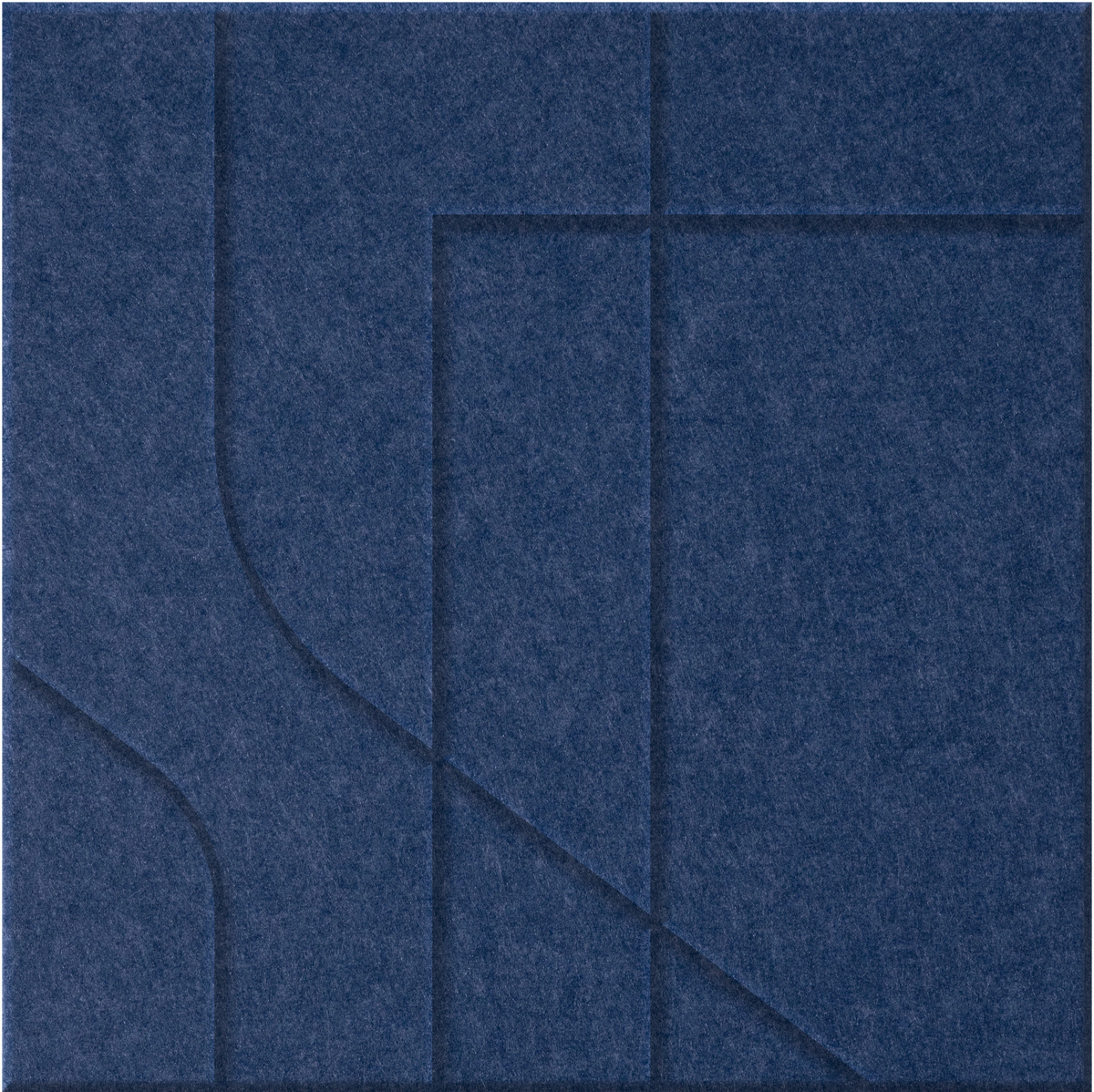 Admiral 9mm Engraved Subway felt sample with offset stepped line grooves