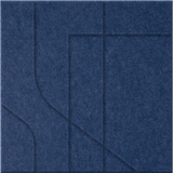 Admiral 9mm Engraved Subway felt sample with offset stepped line grooves