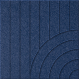 Admiral 9mm Engraved Tangent felt sample with concentric quarter circle grooves