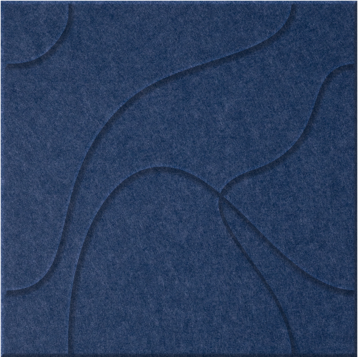 Admiral 9mm Engraved Topo felt sample with flowing topographic line grooves