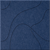 Admiral 9mm Engraved Topo felt sample with flowing topographic line grooves