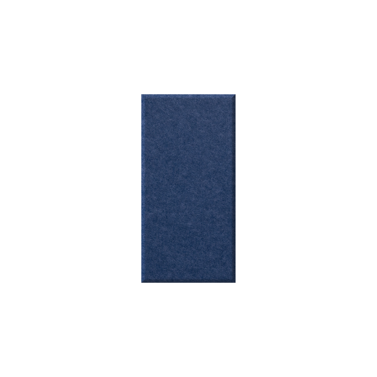 A vertical rectangular fabric swatch in a textured navy blue color, centered on a plain white background.
