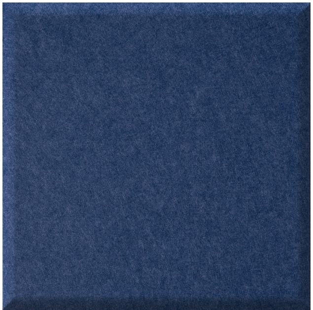 Dark blue quarter tile with matte, speckled surface texture.