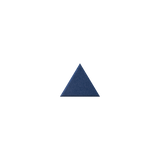 A small centered dark blue triangle on a plain white background.