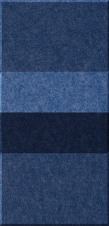 Four rectangular tiles in varying shades of blue and navy with textured surfaces arranged vertically.
