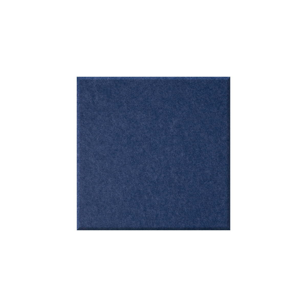 A square fabric swatch in a solid navy blue color, centered on a plain white background.