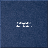 A close-up texture swatch of dark blue felt or fabric with the centered text 'Enlarged to show texture' in white.