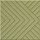 Aloe 9mm Engraved Converge felt sample with chevron grooves
