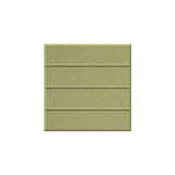 A square sage green textured tile with horizontal grooved lines, shown on a plain white background.