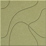 Aloe 9mm Engraved Topo felt sample with flowing topographic line grooves