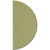 A semi-circular purple felt acoustic panel on a solid white background.