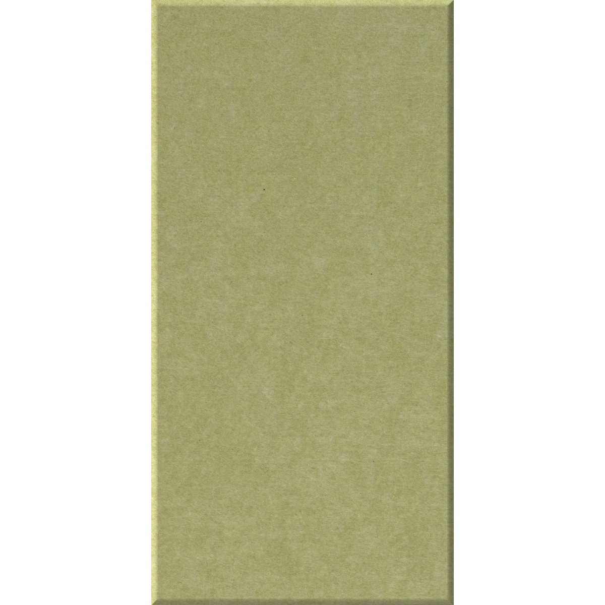 A vertical rectangular tile or panel in a muted sage green color, shown against a plain white background.