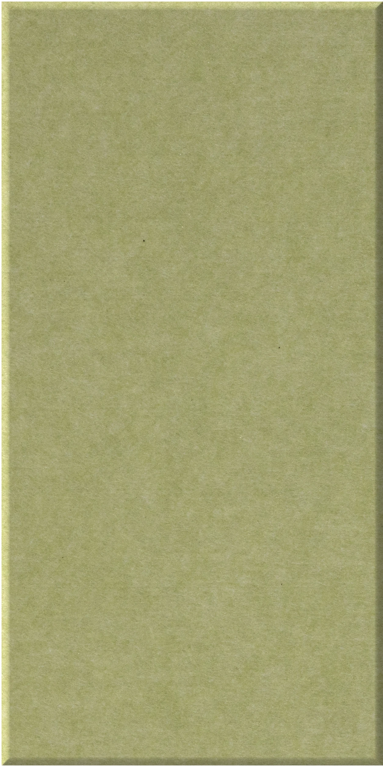 Sage green rectangular tile with slightly raised edges and matte textured surface.