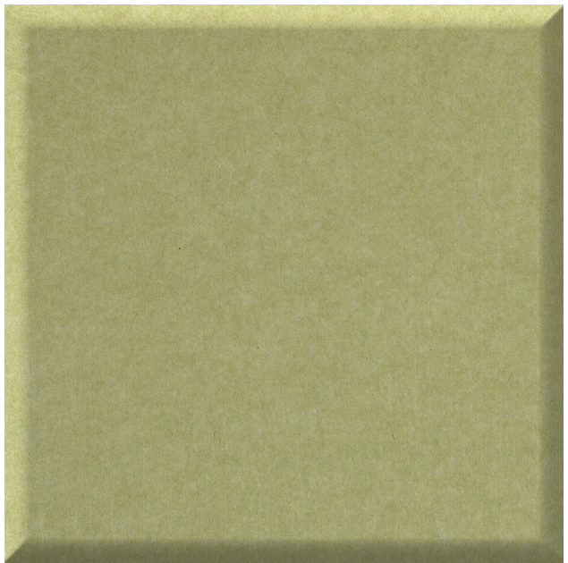 Sage green square tile with beveled edges and matte finish.