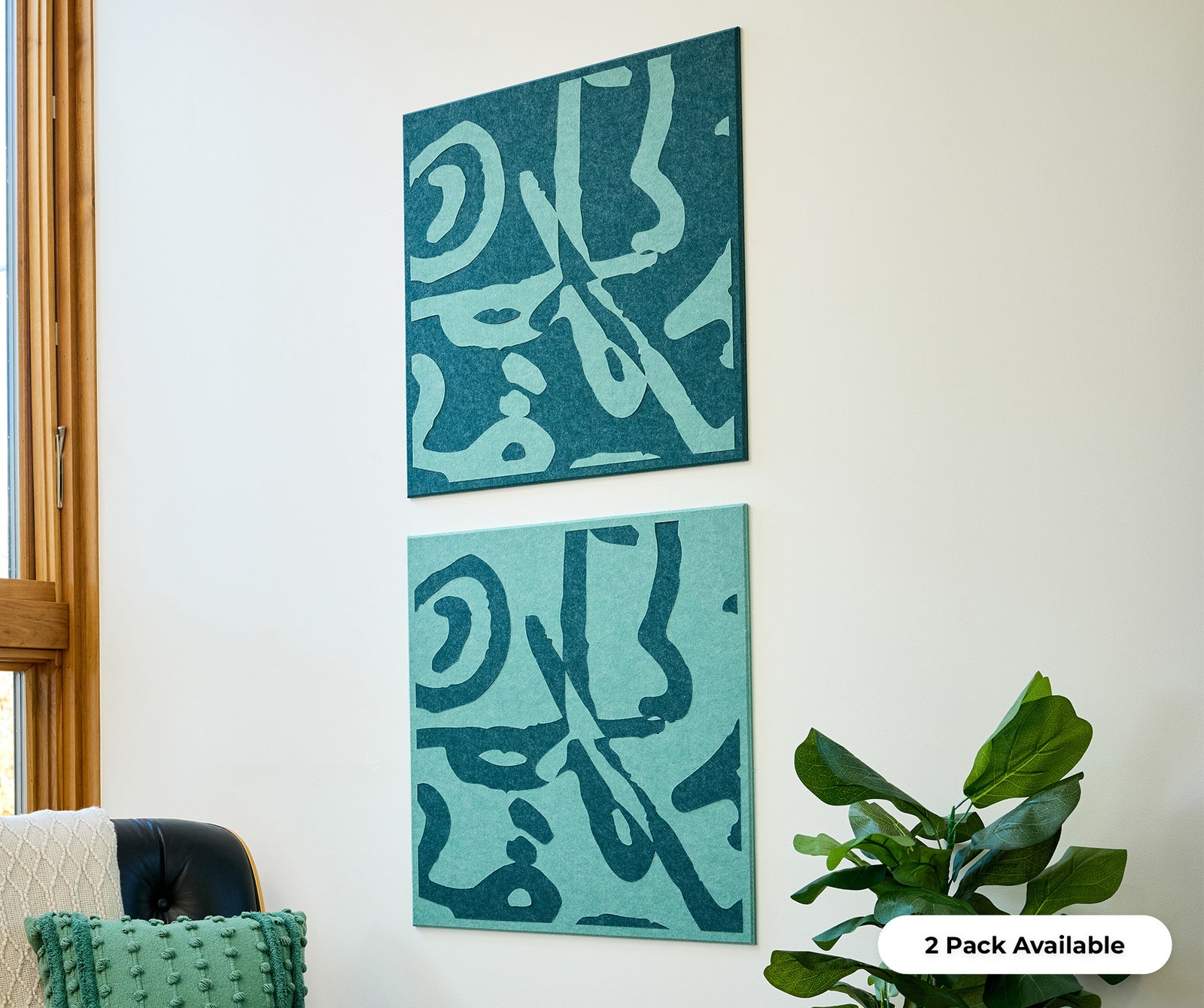 2-piece Peanuts Scribbles felt tile