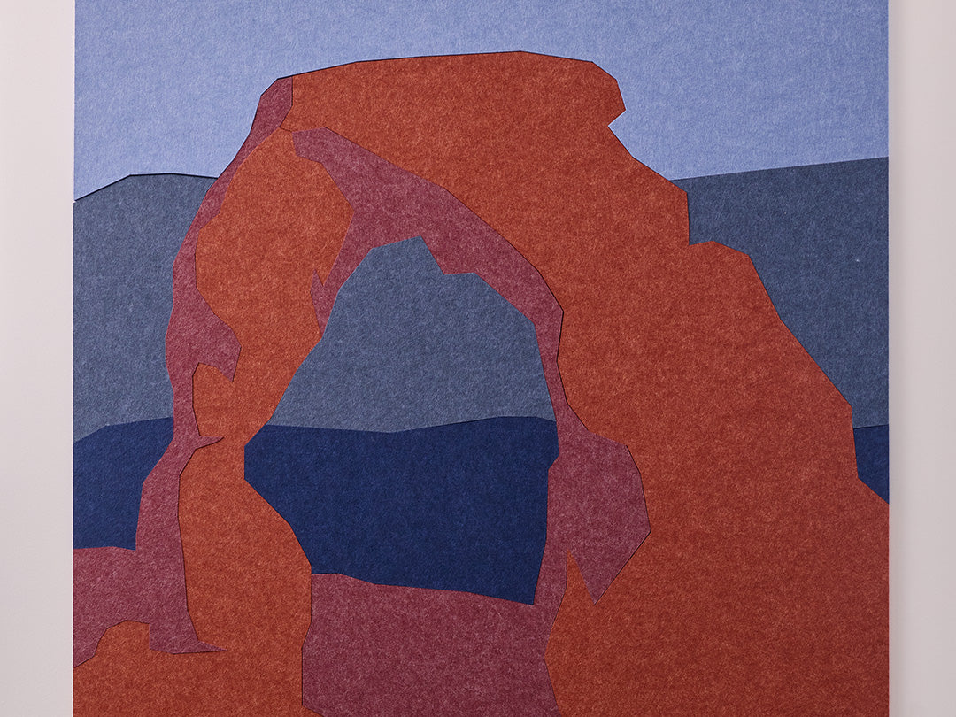 Close up shot of Arches felt design