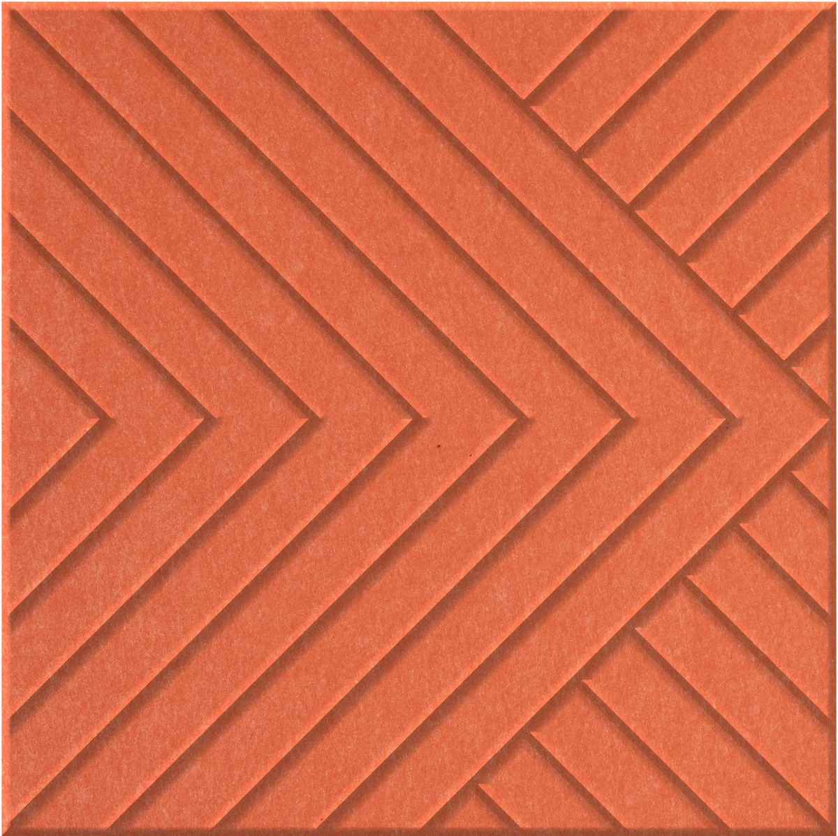 Aries 9mm Engraved Converge felt sample with chevron grooves