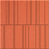 Aries 9mm Engraved Offset felt sample with staggered vertical grooves