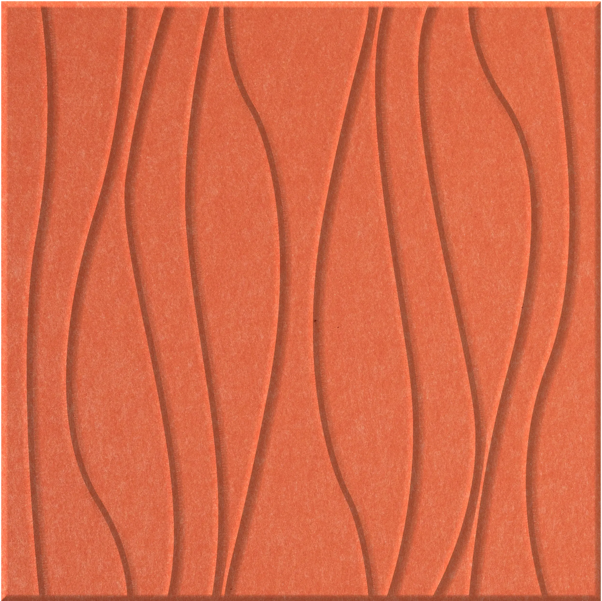 Aries 9mm Engraved River felt sample with wavy vertical grooves