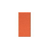A vertical rectangular swatch of textured orange material centered on a plain white background.