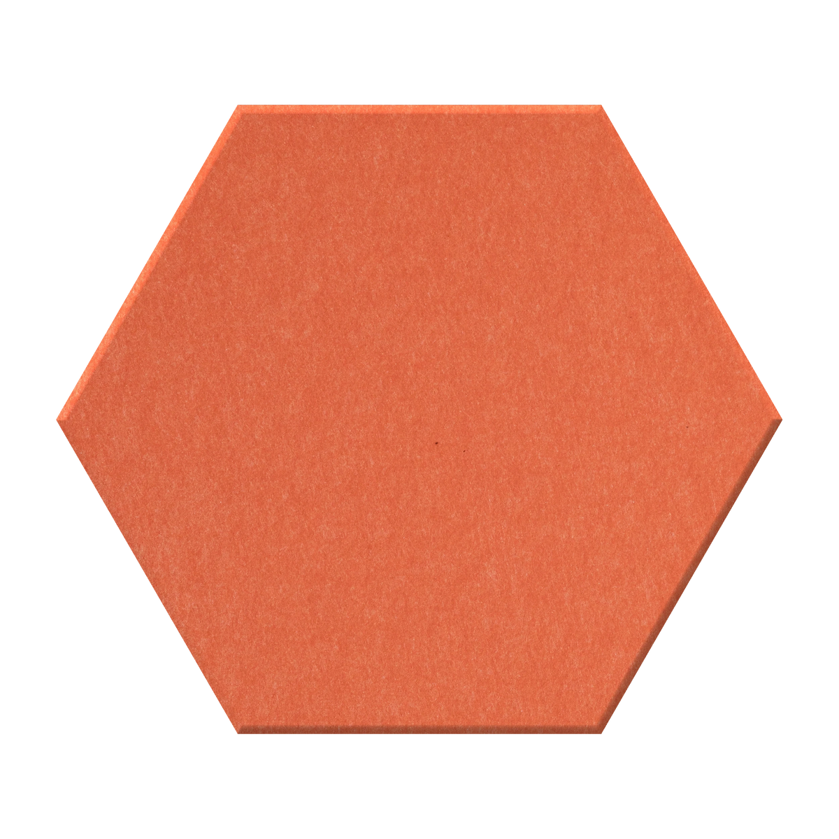 Orange hexagon shape felt tile