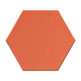 Orange hexagon shape felt tile