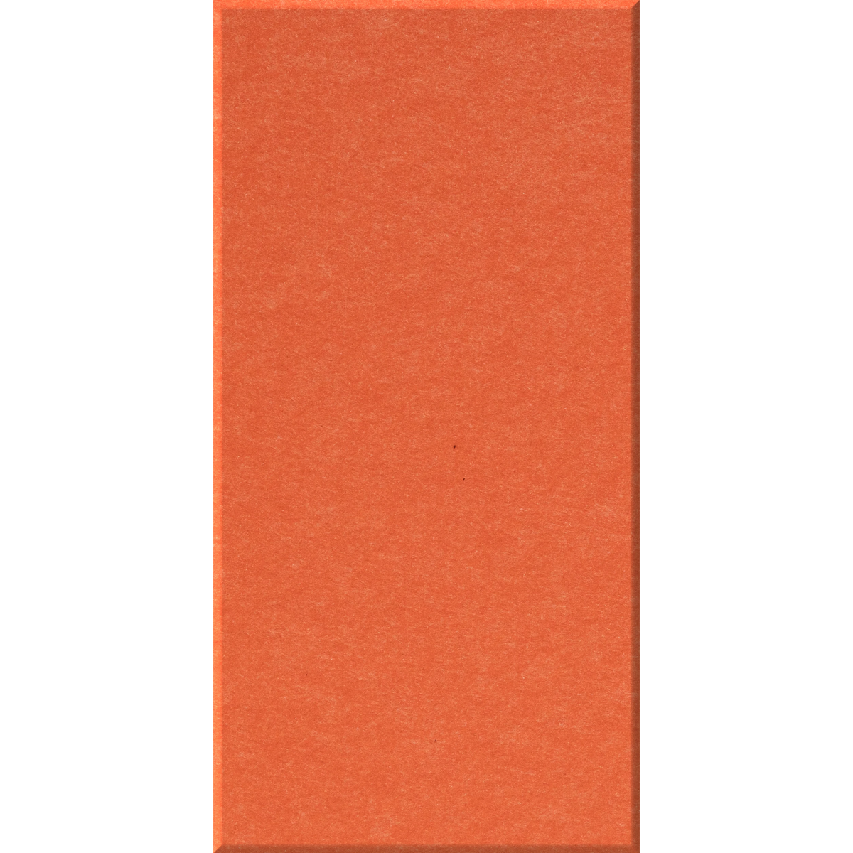 A vertical rectangular orange textured panel or swatch centered on a white background.