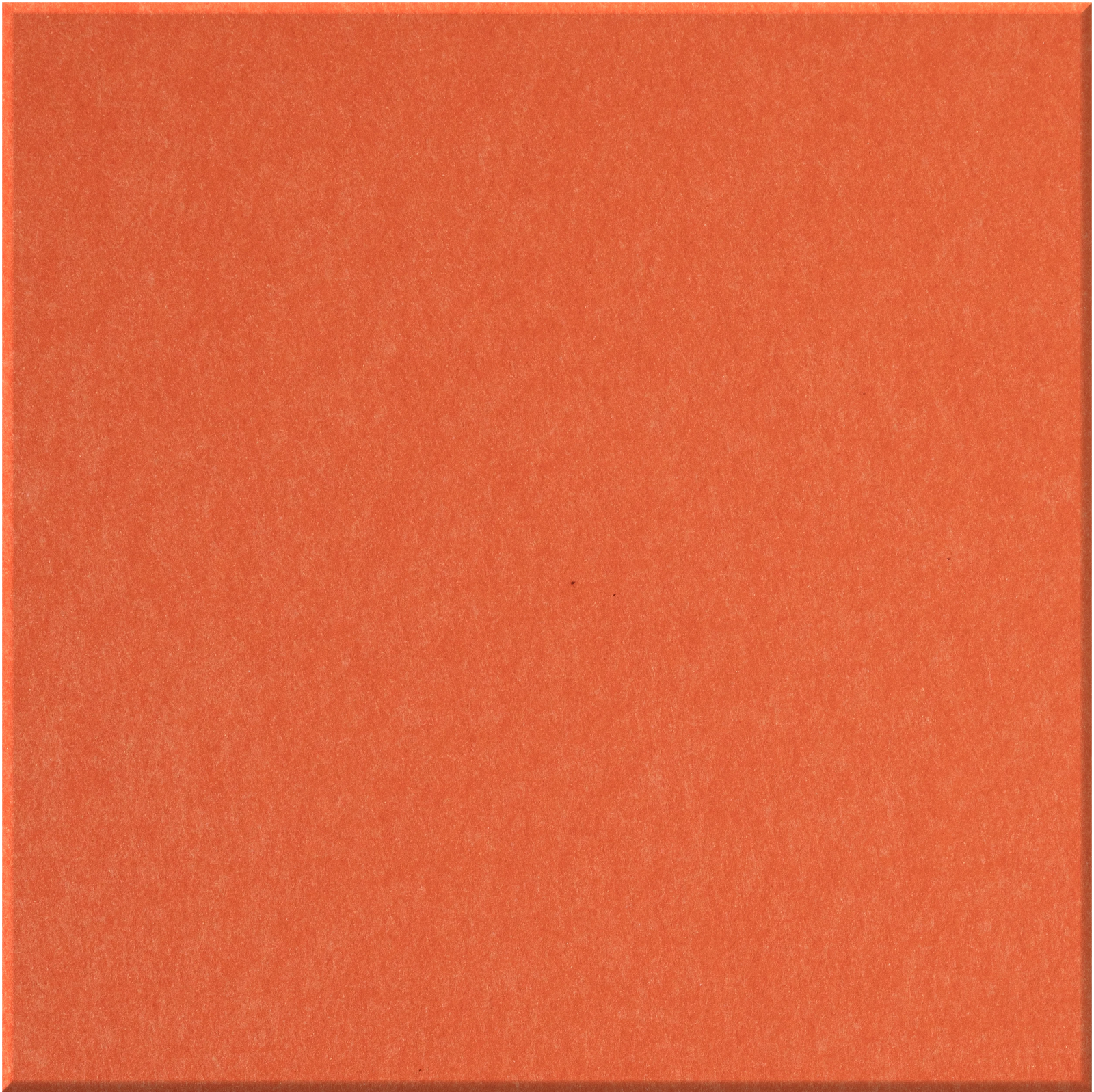 Large square tile with matte finish in solid burnt orange color.