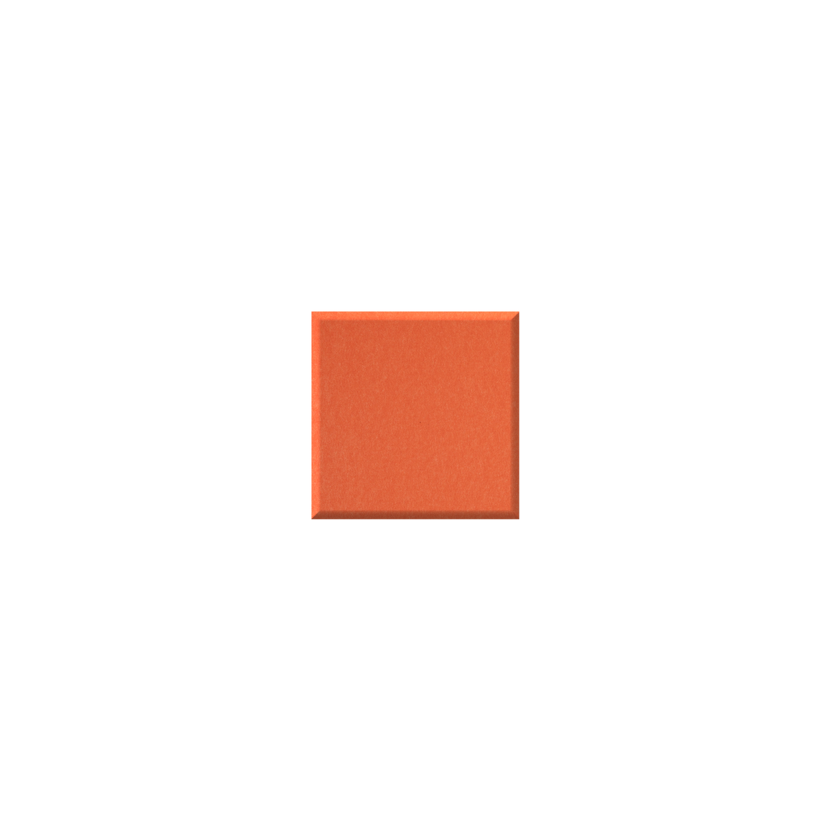 A small square swatch of textured orange material centered on a plain white background.