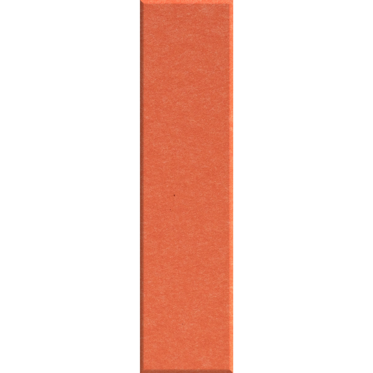 Orange felt tile in a long skinny rectangular shape